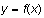 $y=f(x)$